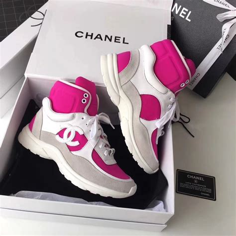 chanel high top sneakers 2018|chanel sneakers street style.